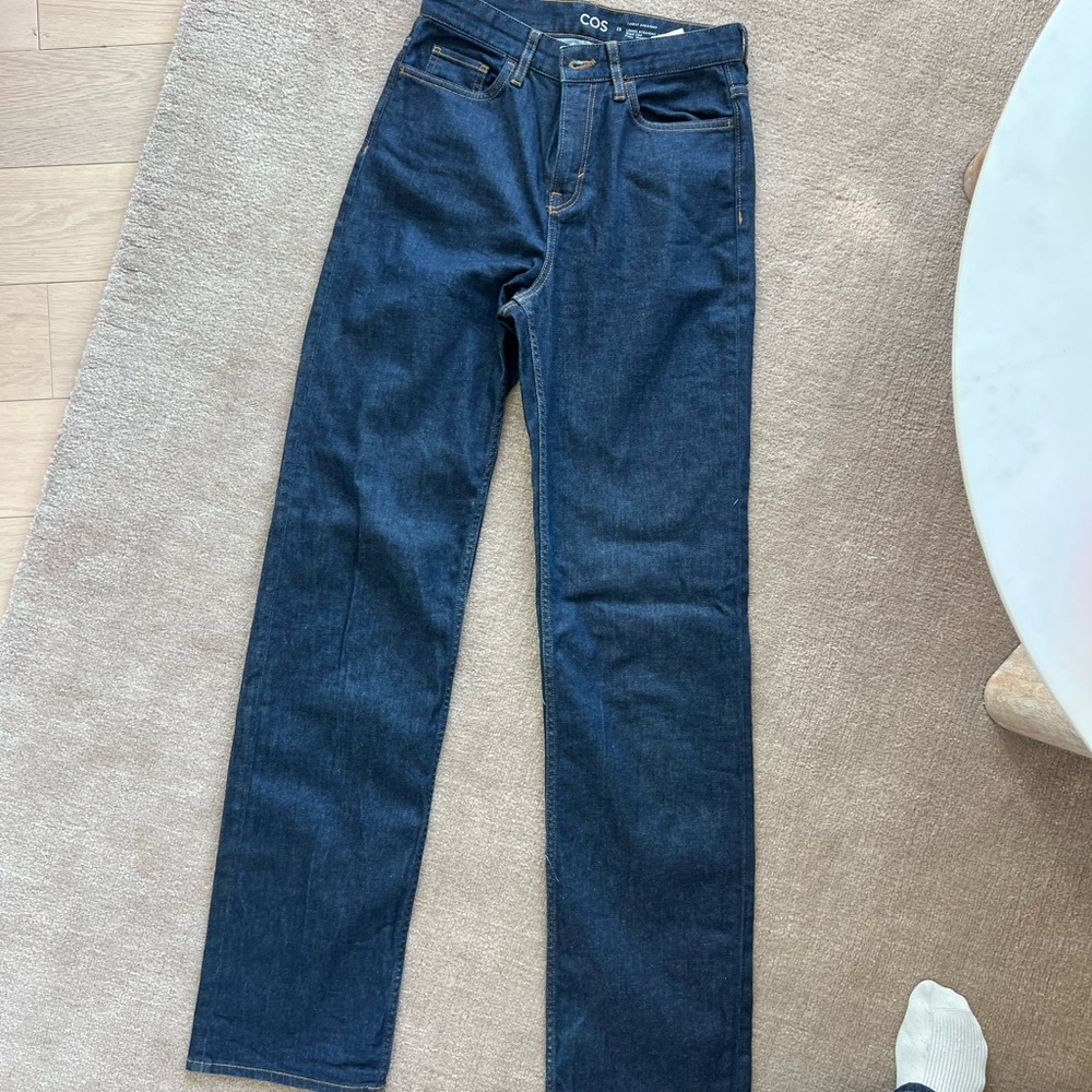 Cos high rise loose straight jeans